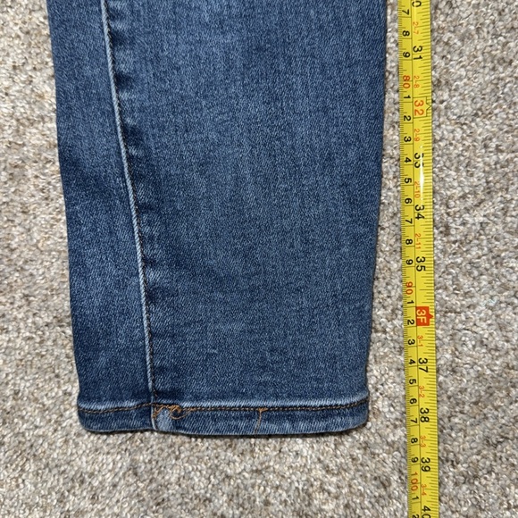 Juniors Wax Skinny Distressed Jeans Sz 9 - Picture 5 of 6